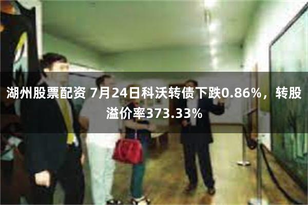 湖州股票配资 7月24日科沃转债下跌0.86%，转股溢价率373.33%