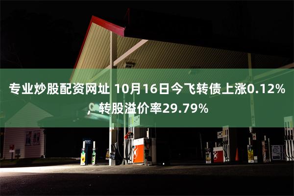 专业炒股配资网址 10月16日今飞转债上涨0.12%，转股溢价率29.79%