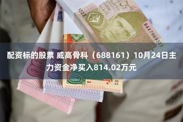 配资标的股票 威高骨科（688161）10月24日主力资金净买入814.02万元